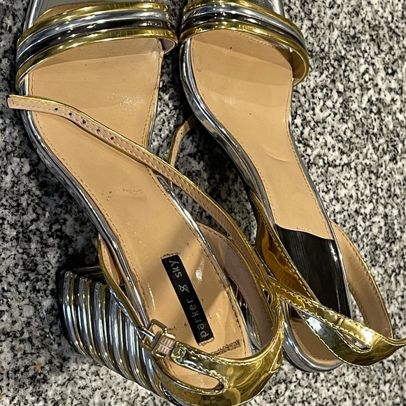 ankle strap 3-color (metallic gold silver) sandal - Picture 5 of 11